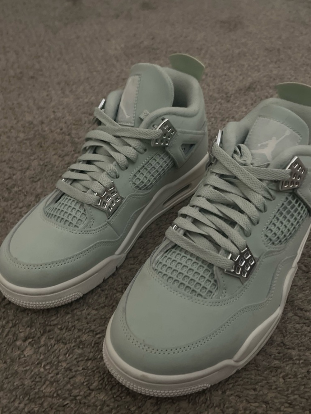 Jordan Men’s Sneakers in Mint Green and White